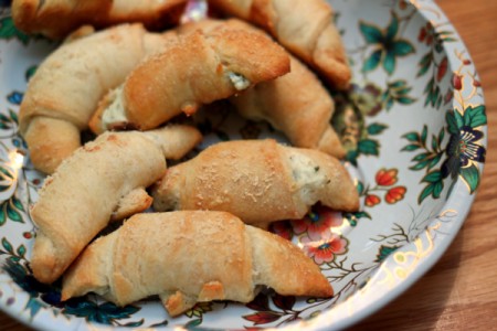 croissant funghi parmigiano