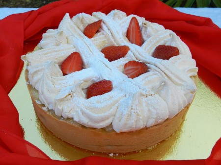 Crostata meringata alle fragole