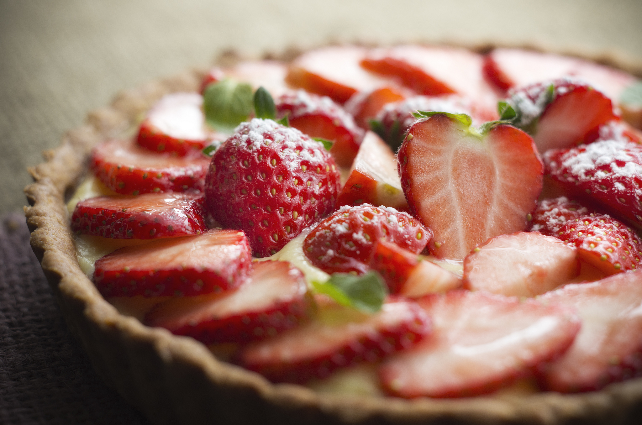 Crostata di cioccolato e fragole