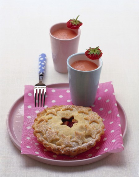 crostatine di mele lamponi