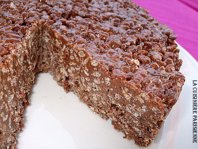 dolce di riso soffiato al cioccolato