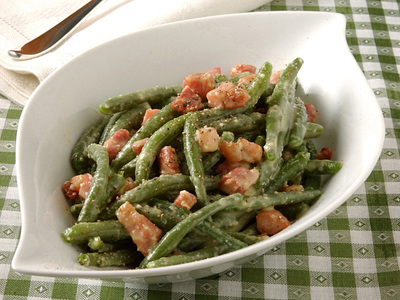 fagiolini carbonara