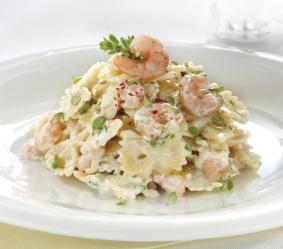 farfalle ricotta gamberetti