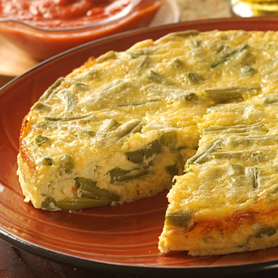 Frittata con fagiolini