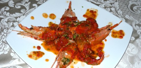 Gamberi gratinati