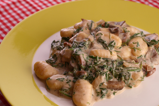 Gnocchi ai funghi porcini