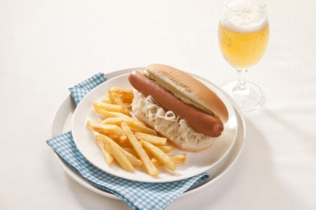 hot dog con crauti