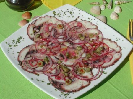 il carpaccio polpo