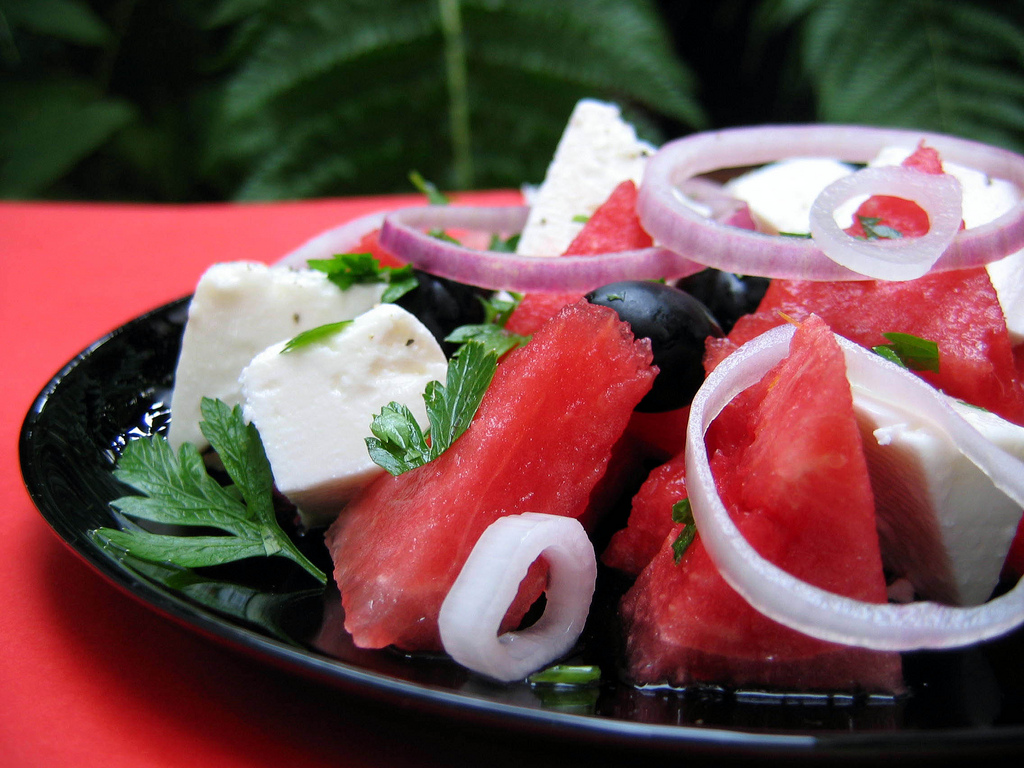 Insalata di anguria e feta