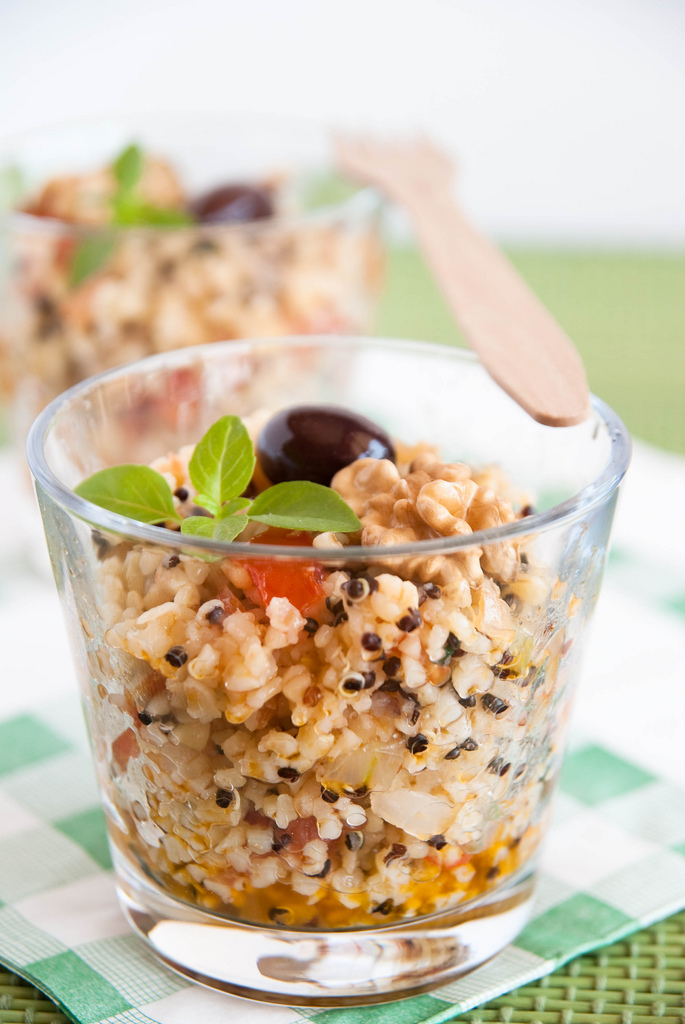 Insalata di bulgur e quinoa