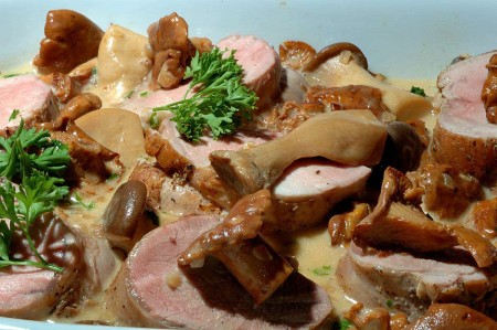 Lonza di maiale ai funghi