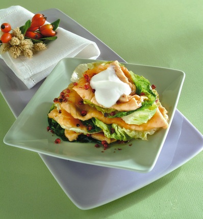 Millefoglie di salmone