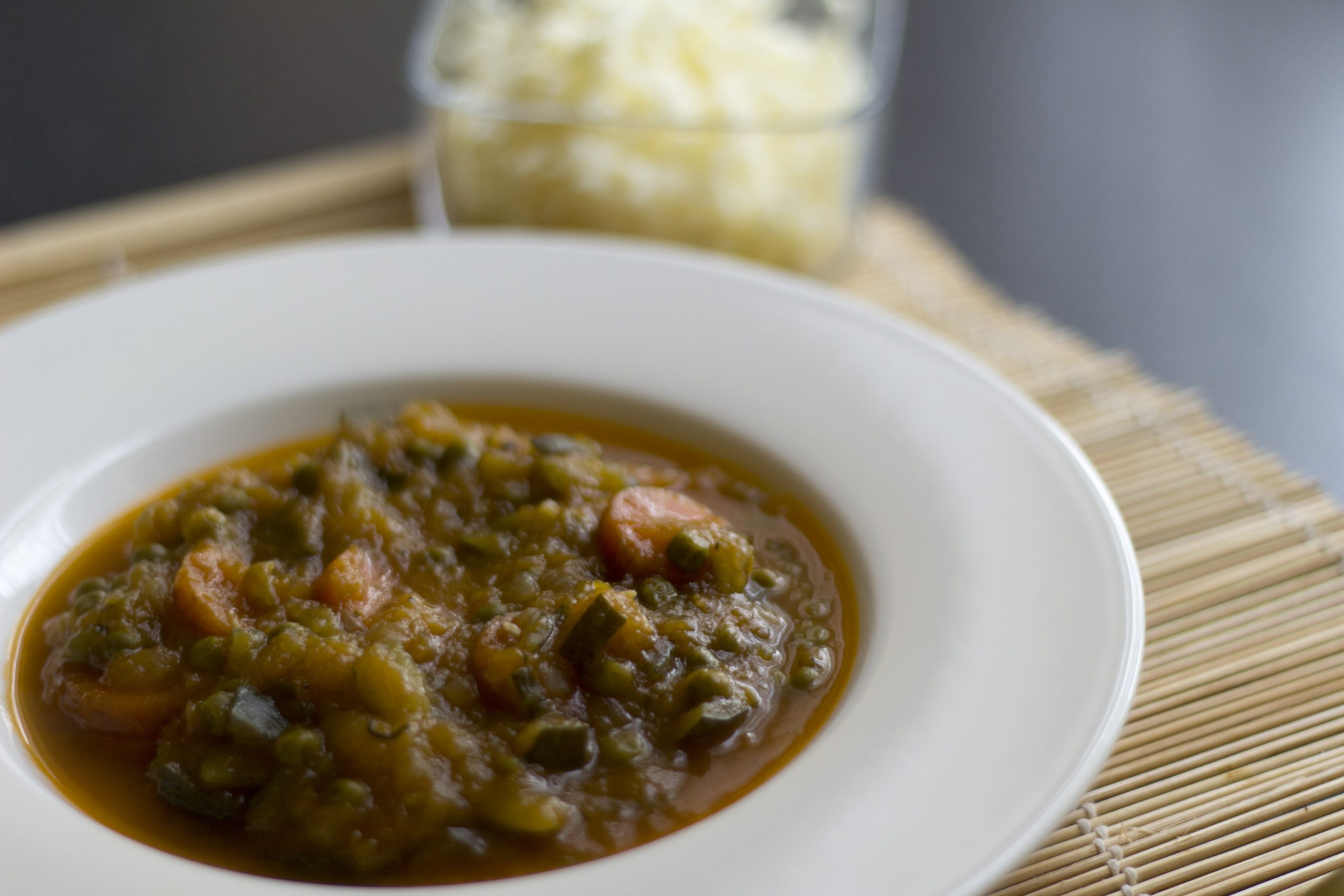 minestrone nella pentola a pressione