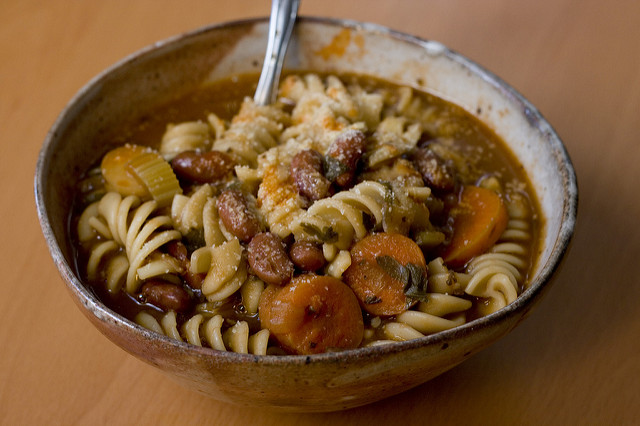 Minestrone con pasta