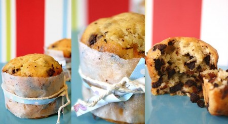muffin gocce cioccolato natale