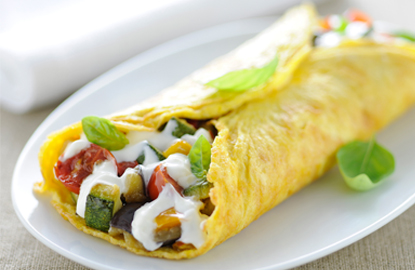 omelette con philadelphia