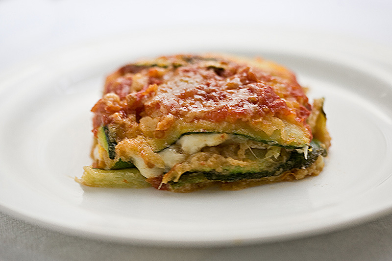 Parmigiana bianca di zucchine
