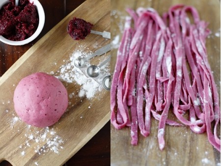 pasta barbabietola