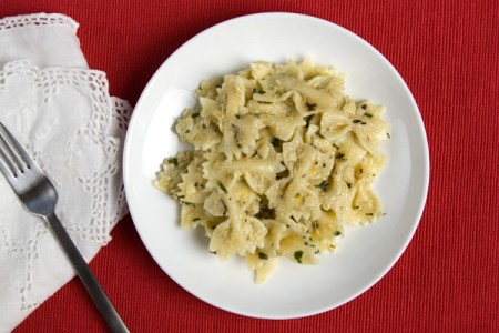 pasta con topinambur
