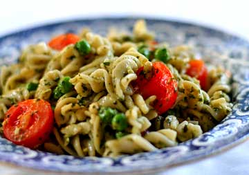 pasta fredda noci e olive