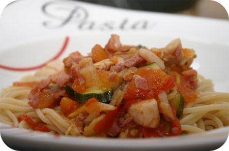pasta pollo zucchine