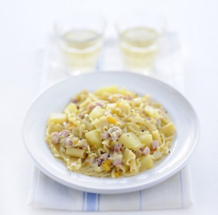 pasta provola.prosciutto
