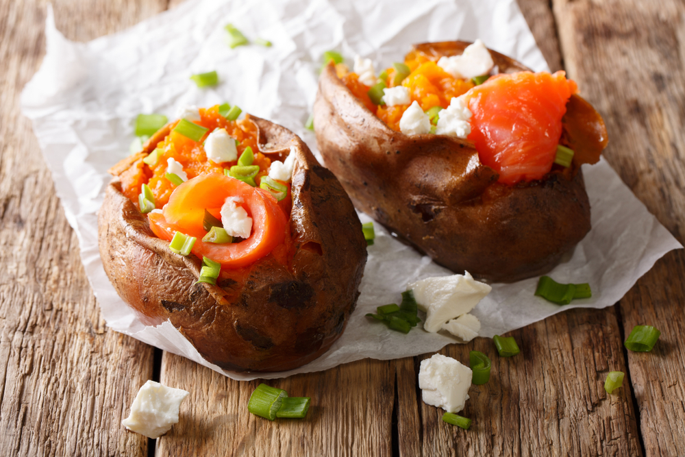 Patate con salmone affumicato