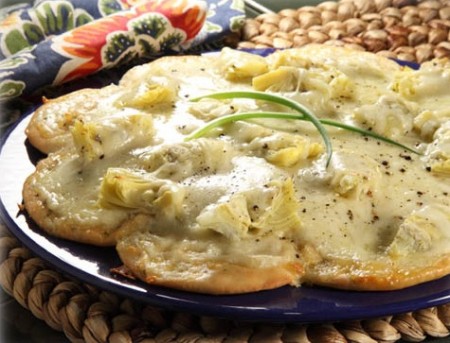 pizza carciofini gorgonzola