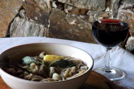 pizzoccheri con la salsiccia