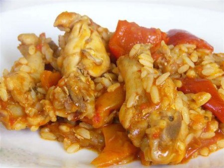 riso pollo peperoni