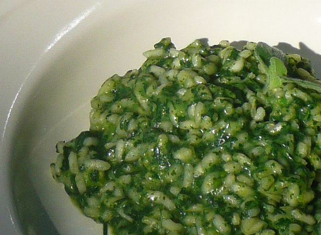 risotto alle ortiche ricetta