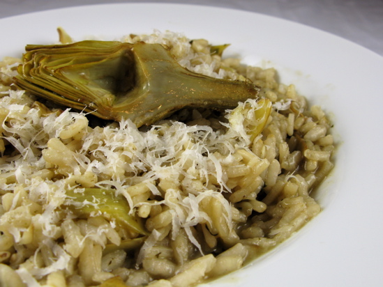 Risotto alla crema di carciofi