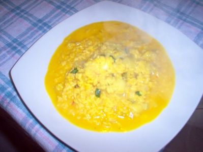 risotto finocchio e zafferano