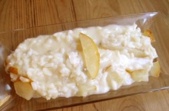risotto formaggi e pera