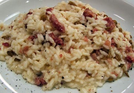 Risotto con verza e cotechino