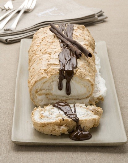 rotolo meringa cioccolato