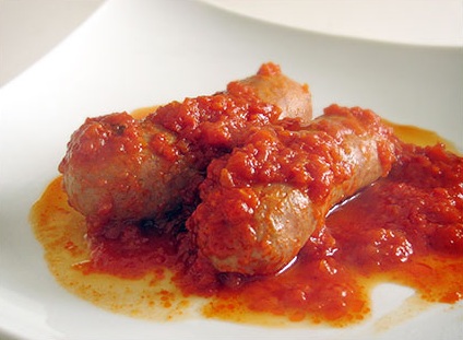 salsicce al pomodoro campane