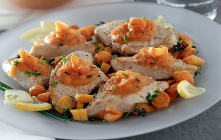 scaloppine tacchino carote