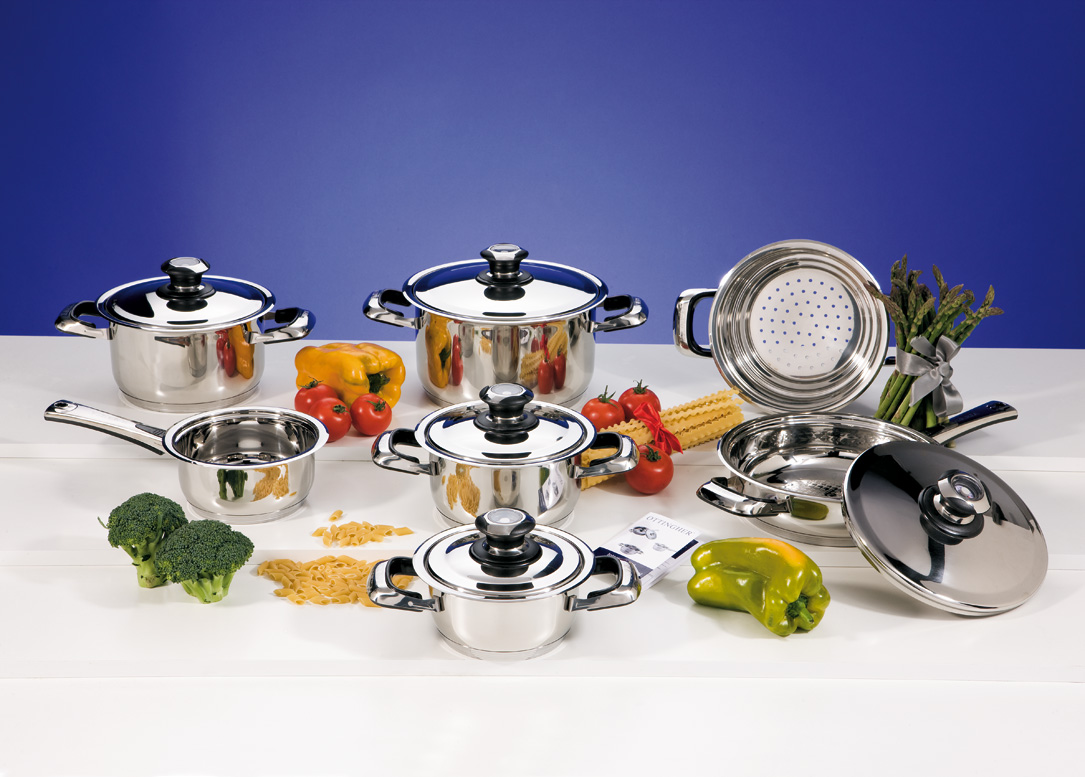 set pentole e coperchi