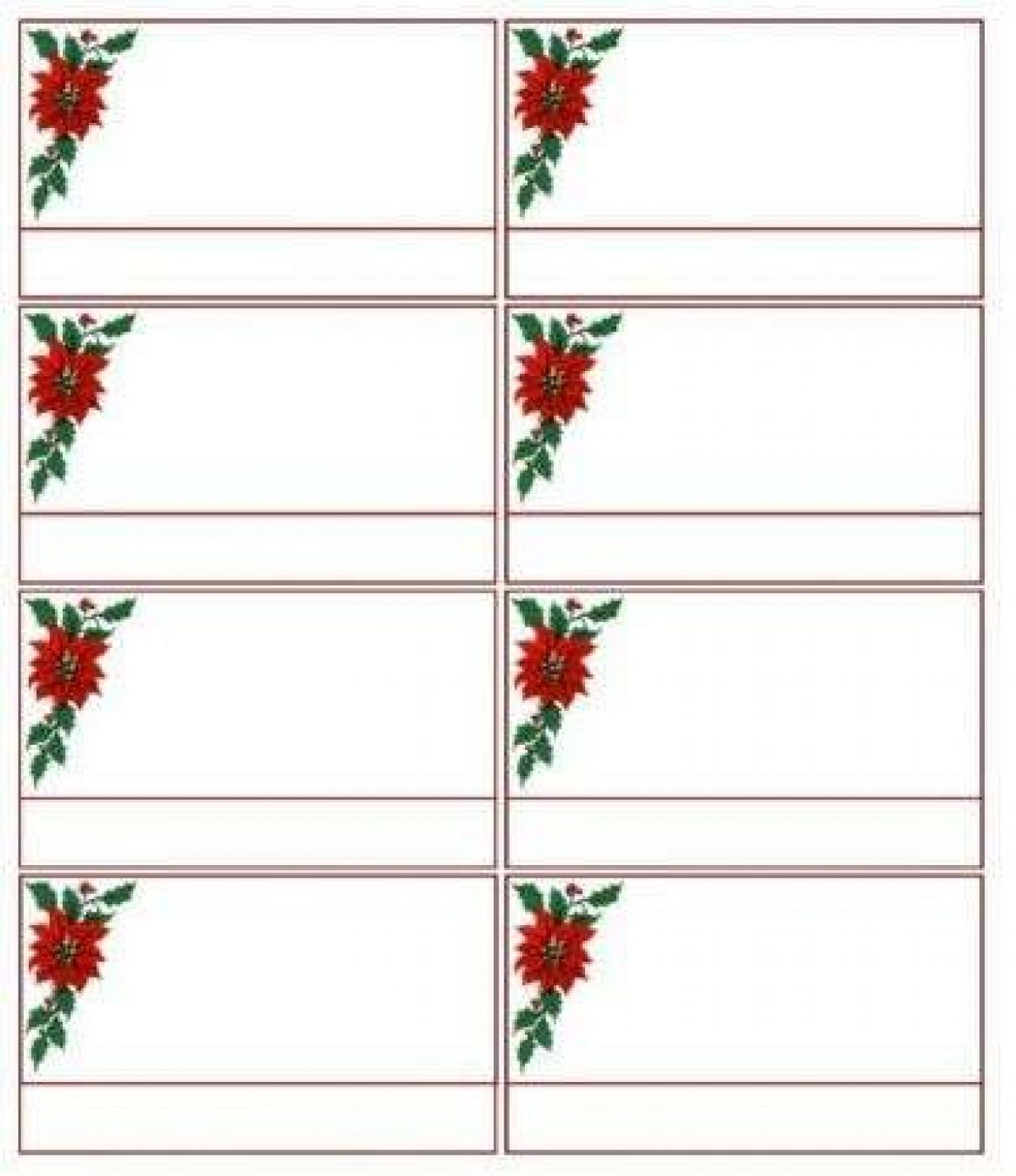 Segnaposti Natalizi Gratis Da Stampare.Natale Menu E Segnaposto Da Stampare Pourfemme