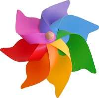 Girandole di carta colorata