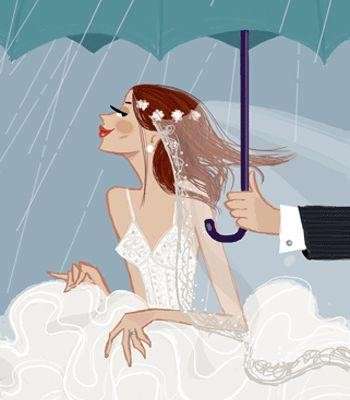 sposa bagnata
