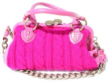 Borsa Daf Design lana fucsia