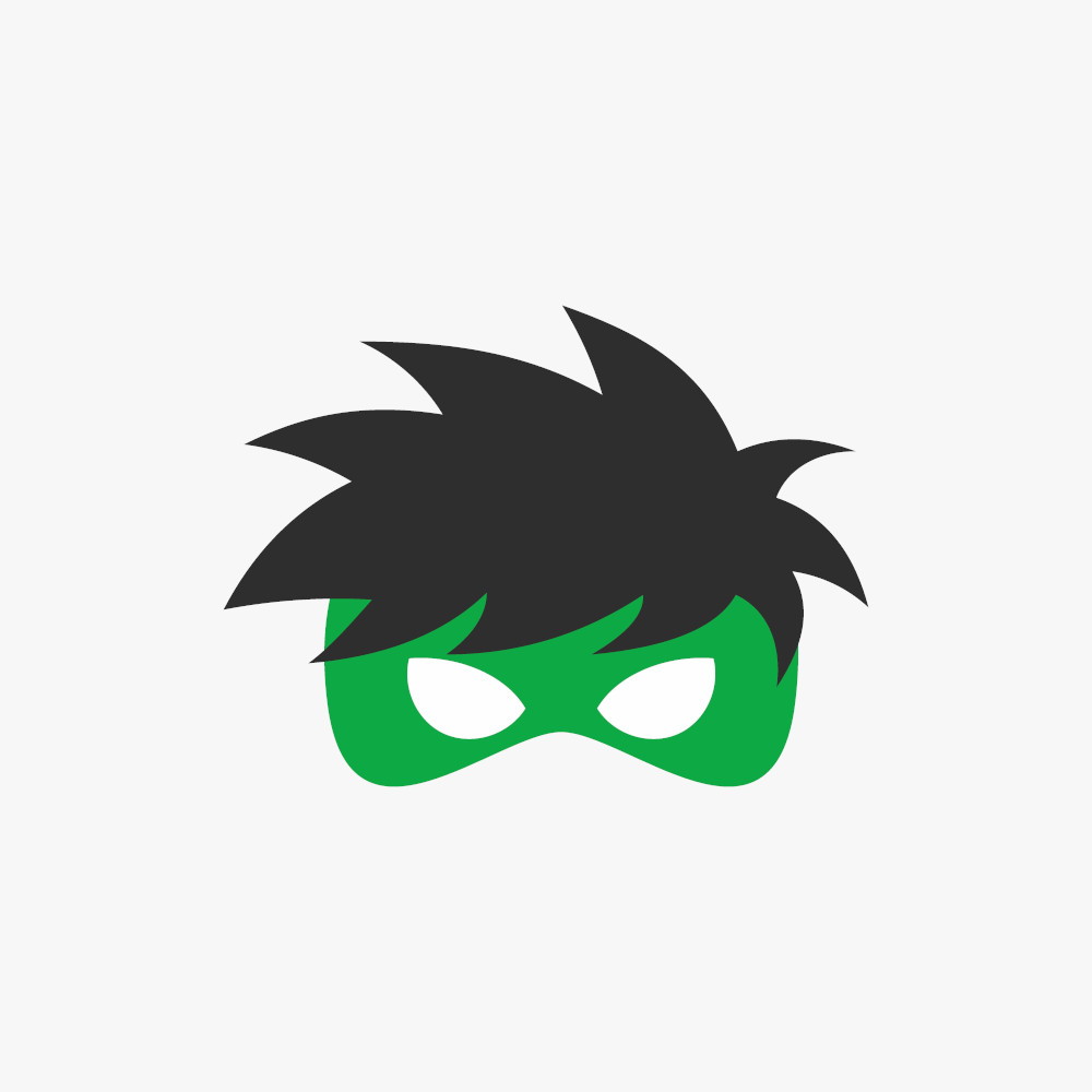 Maschera da ritagliare di Hulk