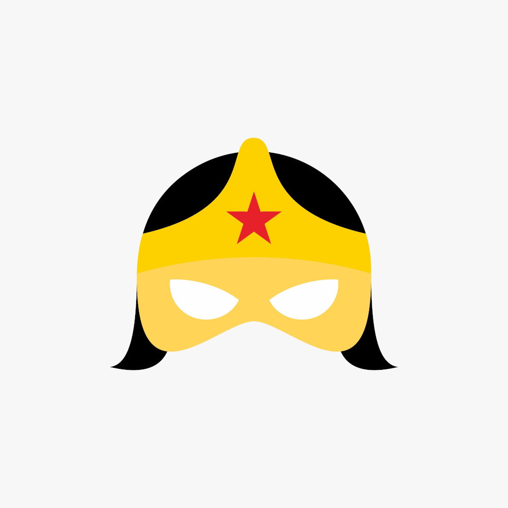 Maschera da stampare Wonder Woman