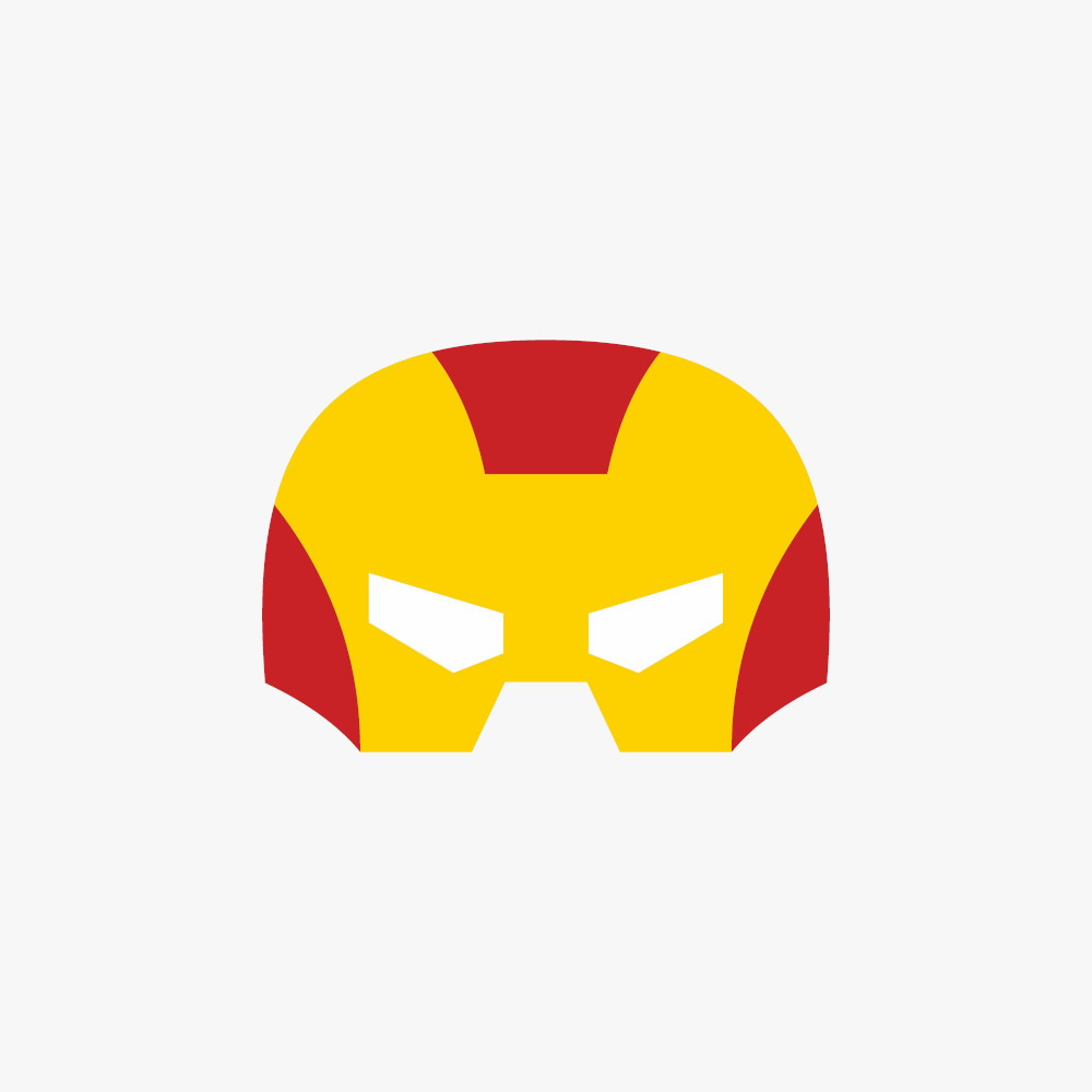 Maschera da ritagliare Iron Man