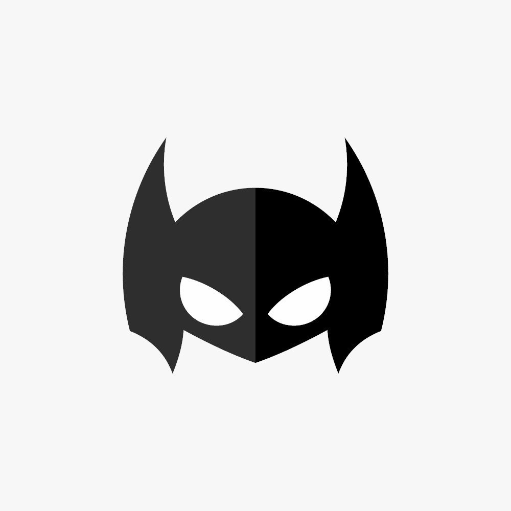 Maschera da ritagliare di Batman