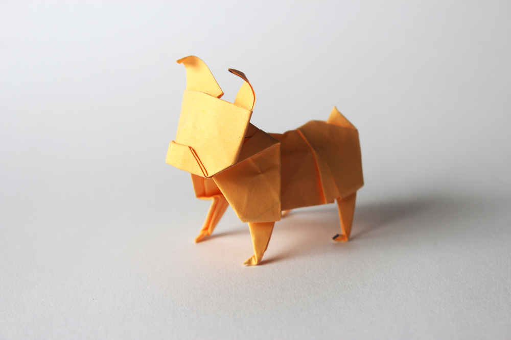 Origami dog