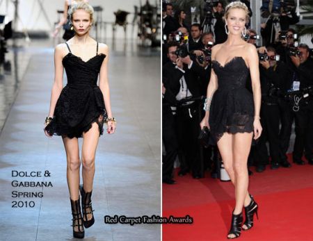 eva herzigova in dolce gabbana