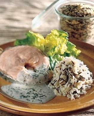 Salmone al vapore